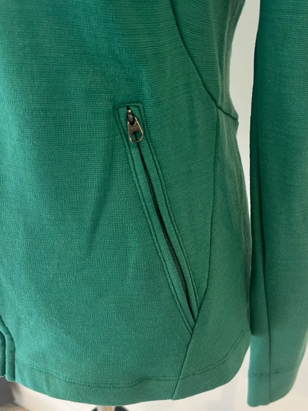 IBEX Green Merino Wool Shak Jacket Full Zip Womens Sz Medium - Picture 4 of 12
